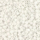 Glass seed beads 11/0 (2mm) White AB